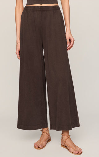 ZSUPPLY Scout Jersey Crop Flare Pant - Dark Chocolate - The Salty BabePants