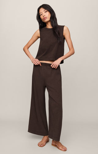 ZSUPPLY Scout Jersey Crop Flare Pant - Dark Chocolate - The Salty BabePants