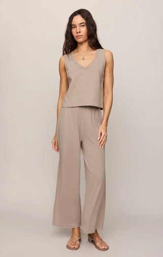 ZSUPPLY Scout Jersey Crop Flare Pant - Stone Gray - The Salty BabePants