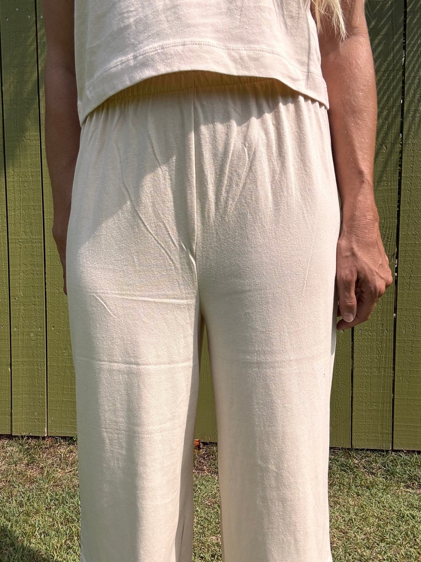 ZSUPPLY Scout Jersey Flare Pant - Panna Cotta - The Salty BabePants