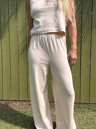 ZSUPPLY Scout Jersey Flare Pant - Panna Cotta - The Salty BabePants