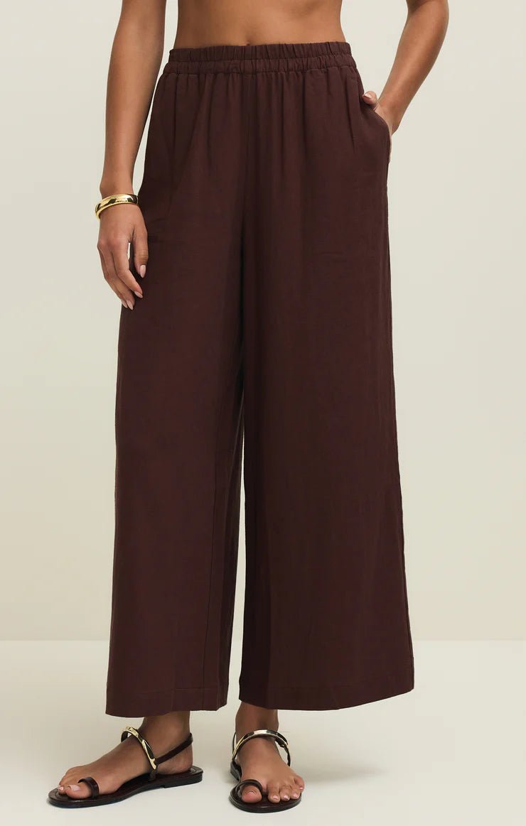 ZSUPPLY Scout Linen Pant - Chocolate Cherry - The Salty BabePants