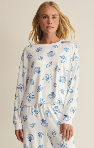 ZSUPPLY Seashore PJ Top - White - The Salty BabeLong Sleeve Tops