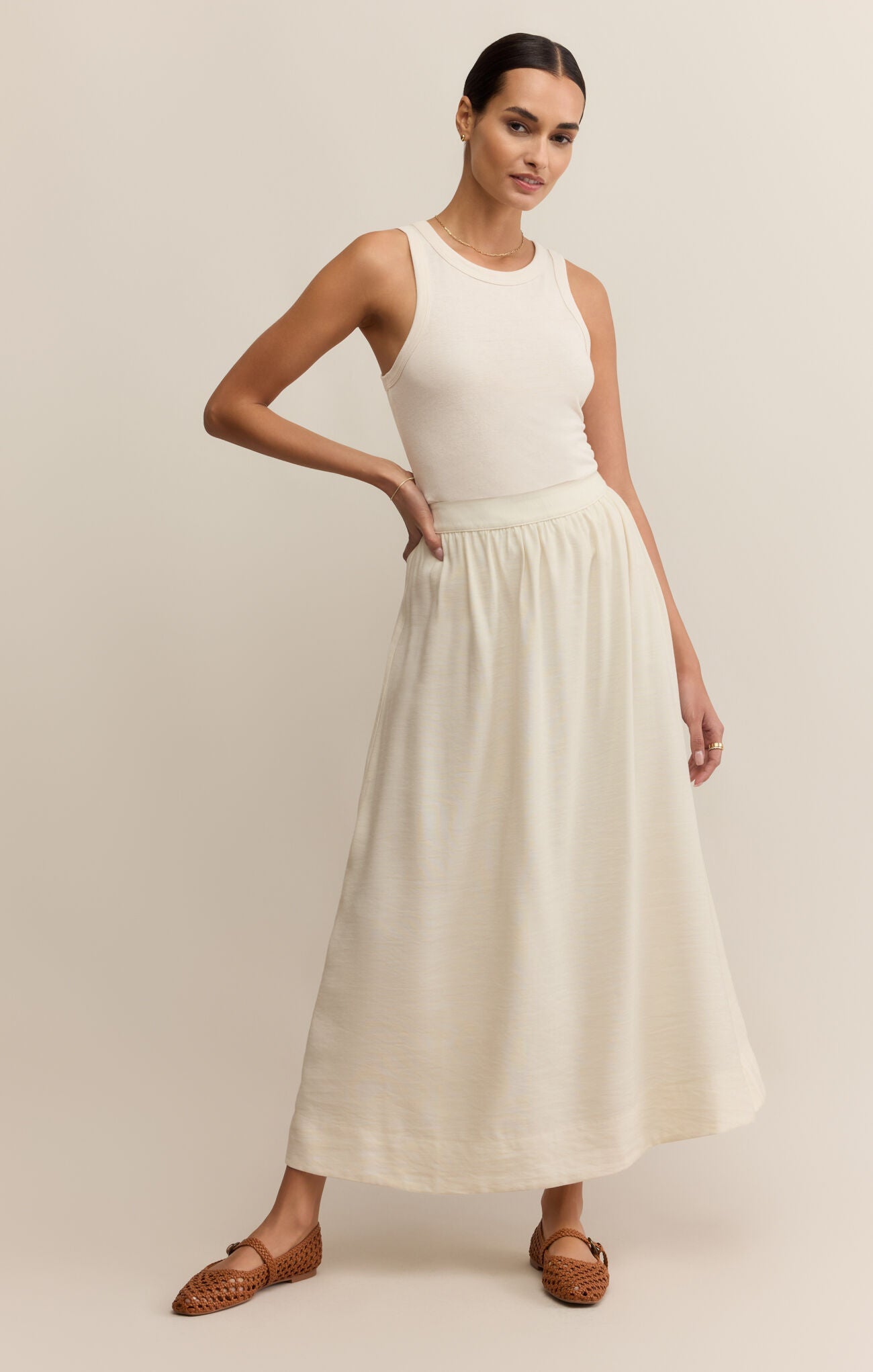 ZSUPPLY Serendipity Maxi Skirt - Sea Salt - The Salty BabeSkirts