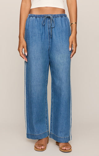 ZSUPPLY Sidelines Denim Track Pant - Dreamstate - The Salty BabePants