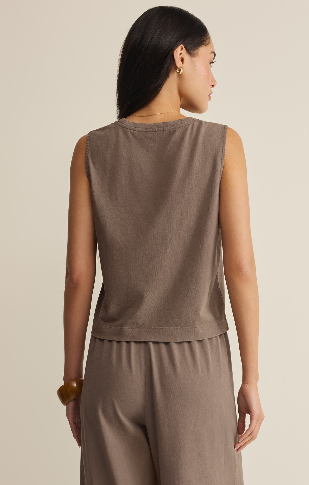 ZSUPPLY Sloane Jersey Muscle Tank - Perfectly Taupe - The Salty BabeTank Tops