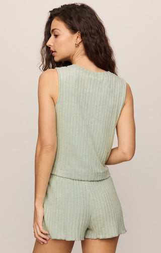 ZSUPPLY Sloane Rib Tank - Aqua Cloud - The Salty BabeTank Tops