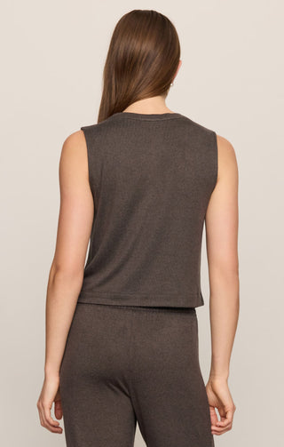 ZSUPPLY Sloane Soft Knit Tank in Cocoa Bean