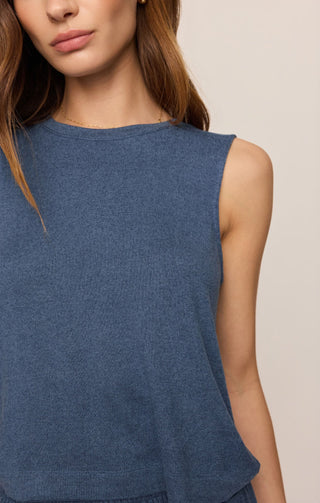 ZSUPPLY Sloane Soft Knit Tank - True Navy - The Salty BabeTank Tops