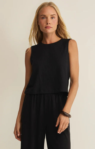 ZSUPPLY Sloane Textured Top - Black - The Salty BabeTop