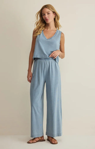 ZSUPPLY Sloane V - Neck Denim Tank - Ocean Air Indigo - The Salty BabeTop