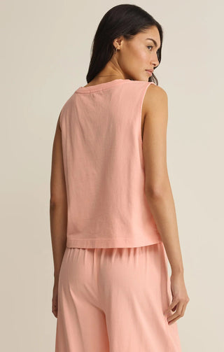 ZSUPPLY Sloane V - Neck Tank Top - Bellini - The Salty BabeTank Tops