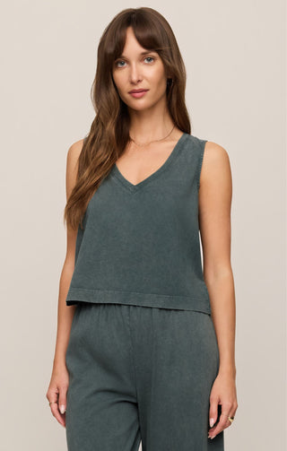 ZSUPPLY Sloane V-Neck Top - Emerald Cove - The Salty BabeTop