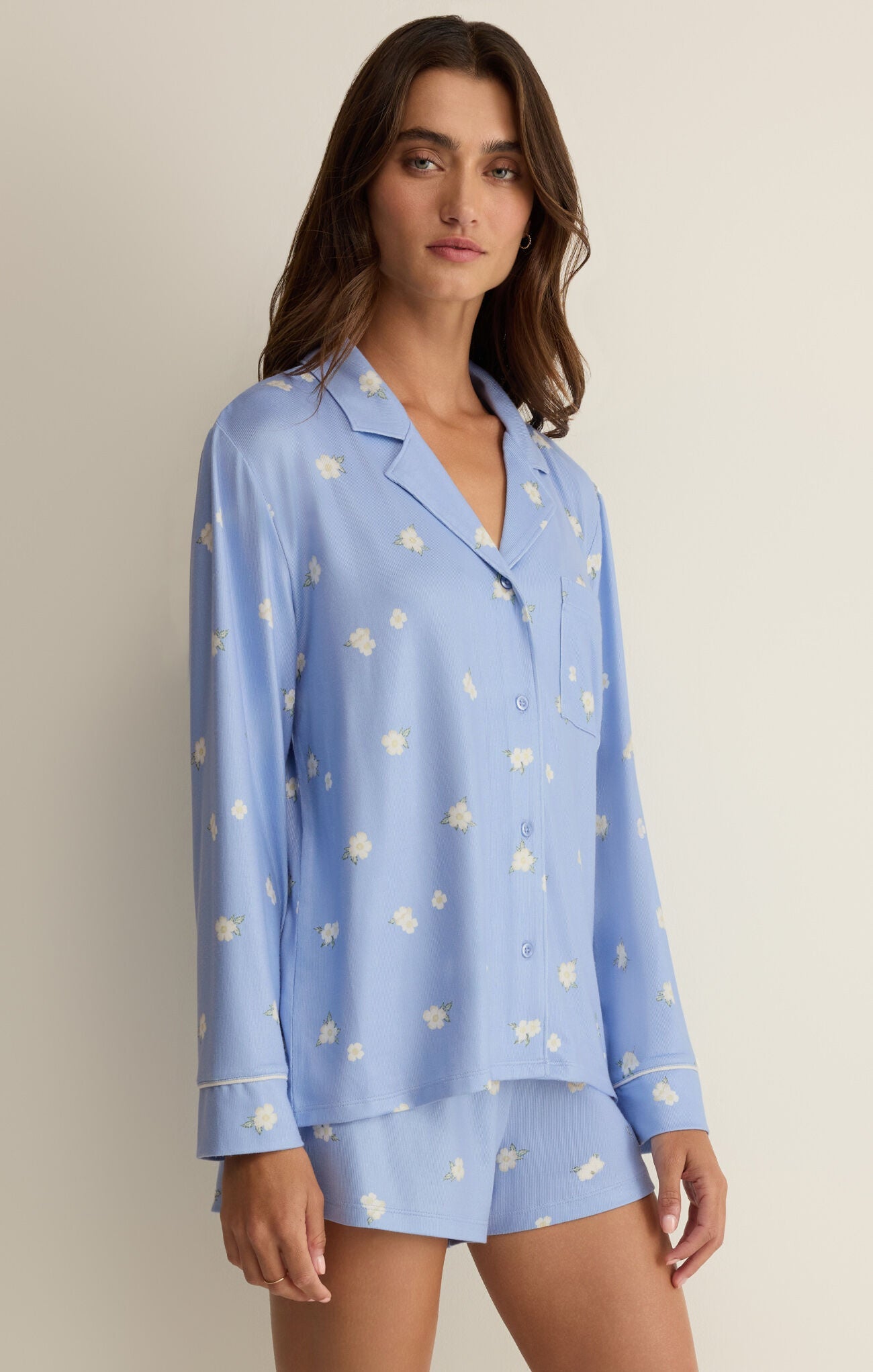 ZSUPPLY Snuggle PJ Top - Ice Blue - The Salty BabeLong Sleeve Tops