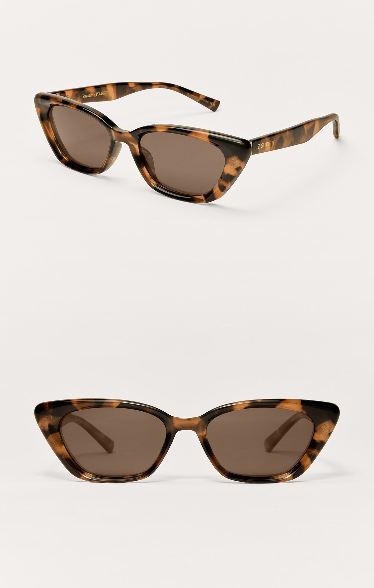 ZSUPPLY Staycation Polarized Sunglasses - Brown Tortoise/Brown - The Salty BabeSunglasses