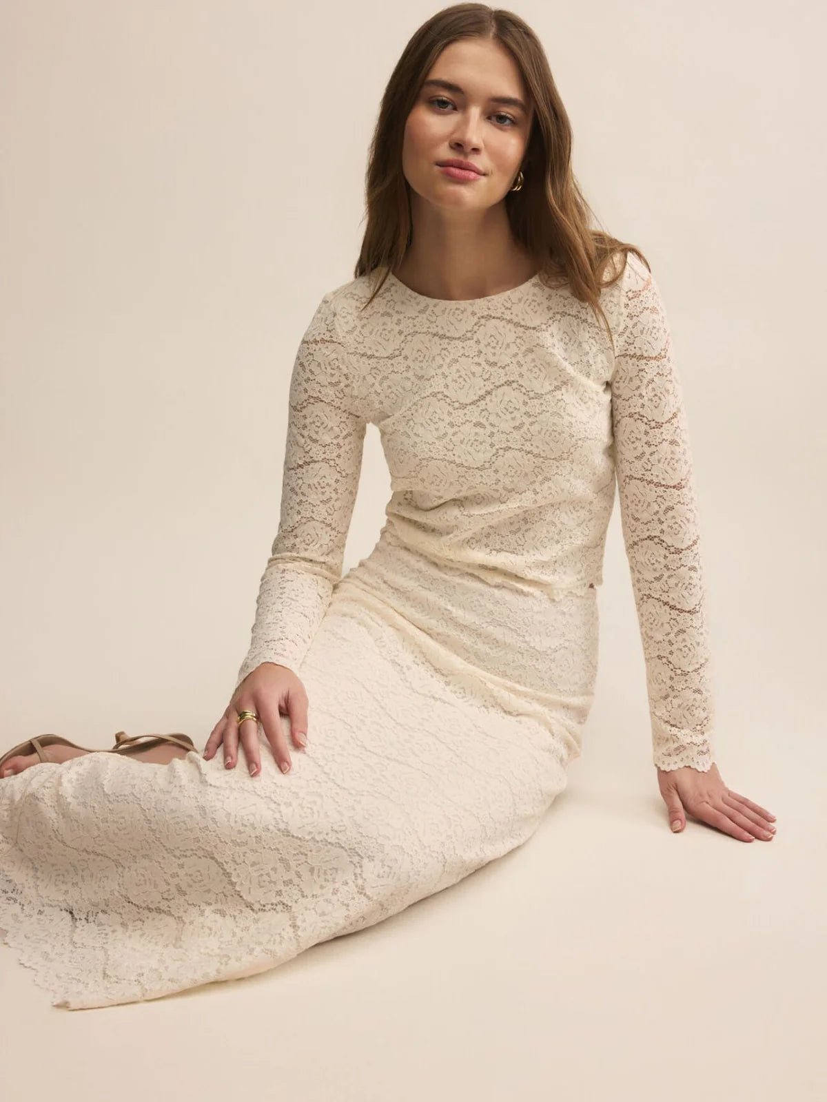 ZSUPPLY Via Lace Midi Skirt - Cloud - The Salty BabeSkirts