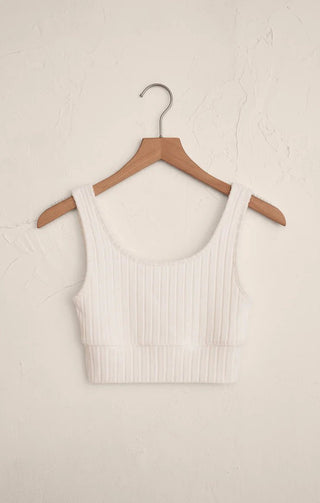 ZSUPPLY Zoe Rib Tank Bra - Vanilla Ice - The Salty BabeTank Tops