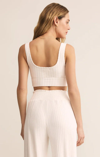 ZSUPPLY Zoe Rib Tank Bra - Vanilla Ice - The Salty BabeTank Tops