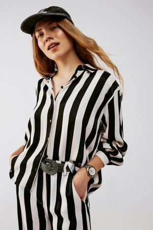 All's Fair striped blouse