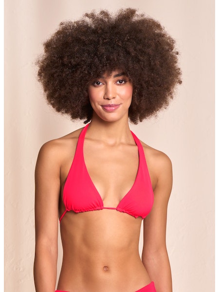 MAAJI Cherry Red Kalima halter triangle bikini top