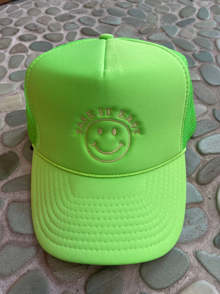 Take It Easy Neon Trucker Hat