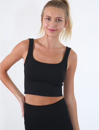 NIKIBIKI Chevron Ribbed Crop Top