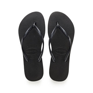 HAVAIANAS Slim Flip Flops - Black - The Salty BabeFootwear