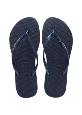 HAVAIANAS Slim Flip Flops - Navy Blue - The Salty BabeFootwear