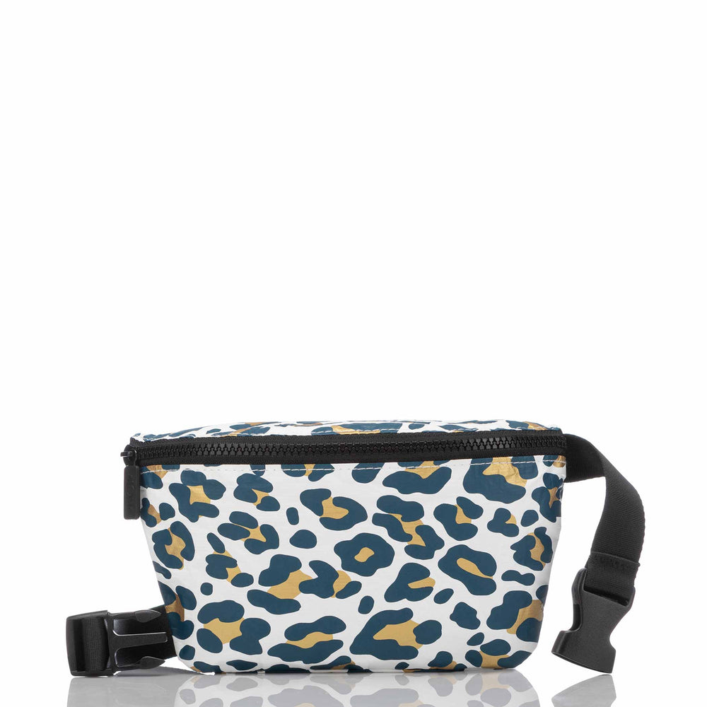 ALOHA COLLECTION Snow Leopard Mini Hip Pack in Fathom