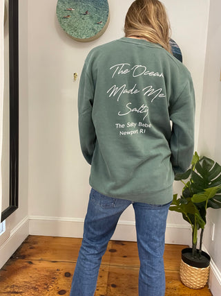 OMMS PD Script Crew Sweatshirt - Green