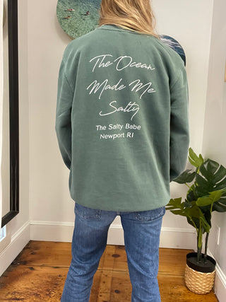 OMMS PD Script Crew Sweatshirt - Green