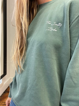 OMMS PD Script Crew Sweatshirt - Green