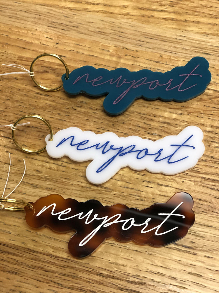 Acrylic Newport keychain - The Salty Babe