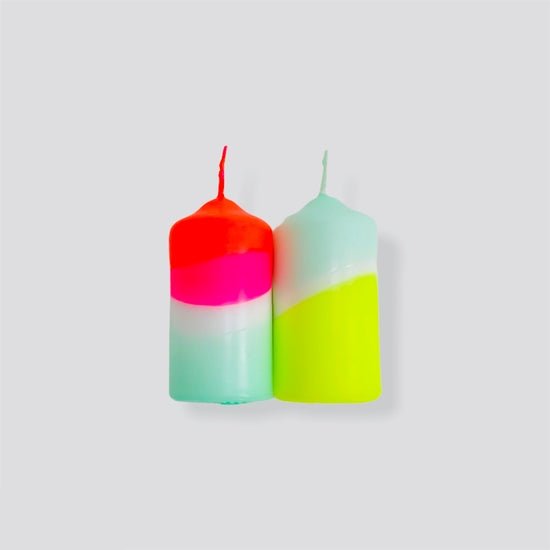 Neon 2 pk candle - The Salty BabeCandle