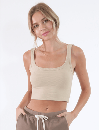 NIKIBIKI Chevron Ribbed Crop Top - The Salty BabeTop
