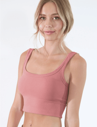 NIKIBIKI Chevron Ribbed Crop Top - The Salty BabeTop