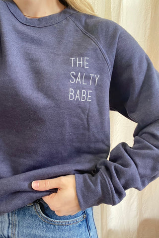 OMMS Classic Crew Fleece - Navy - The Salty BabeFleece Tops