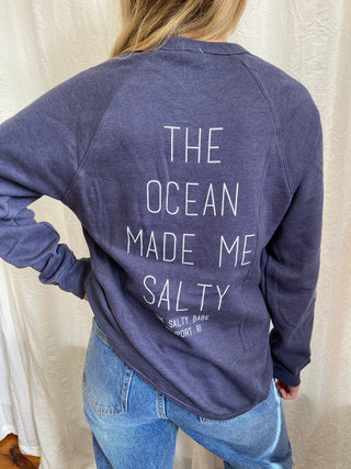 OMMS Classic Crew Fleece - Navy - The Salty BabeFleece Tops