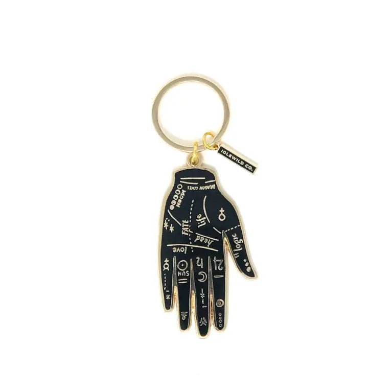 Palmistry brass keychain - The Salty BabeGift
