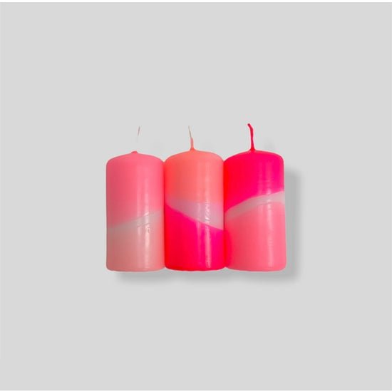 PINK STORIES Neon 3 pack candle - The Salty BabeCandle