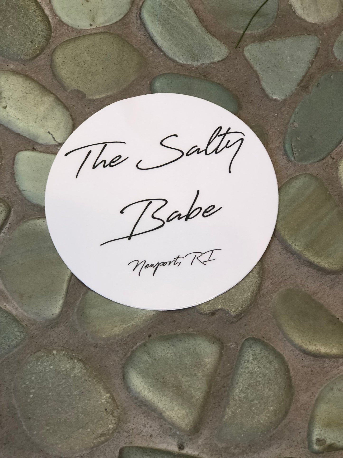SALTY BABE large round sticker - The Salty BabeGift