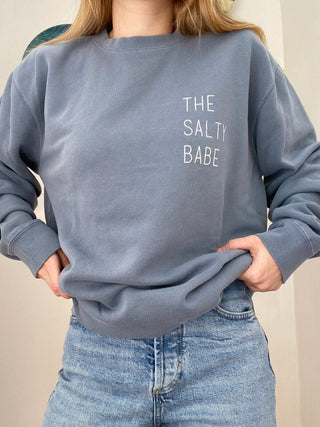 Salty Babe Wave Crewneck Sweatshirt - The Salty BabeFleece Tops